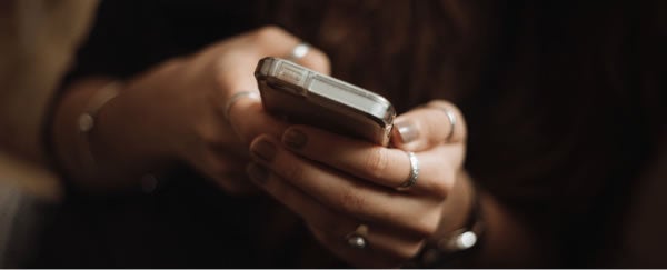holding a phone