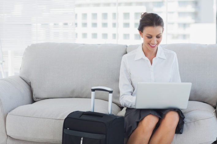 Business Traveling Woman
