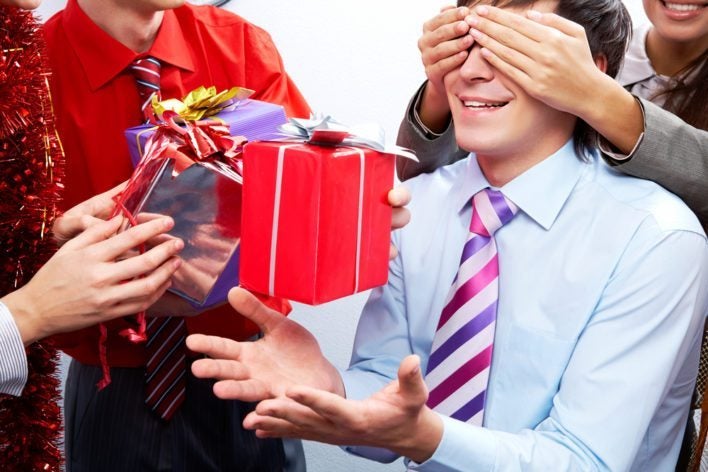 Receiving Welcome Gift
