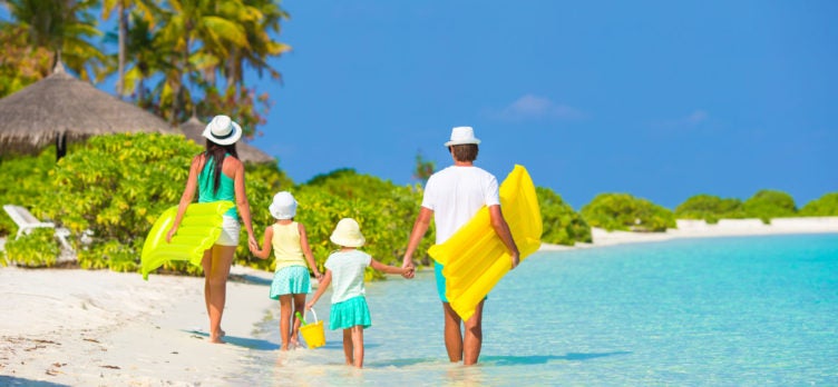 Beach family vacation