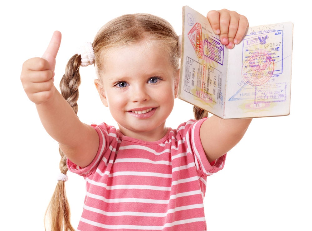 Young Child Getting Passport