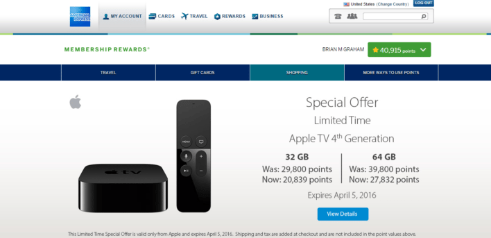 American Express Membership Rewards Shopping Portal