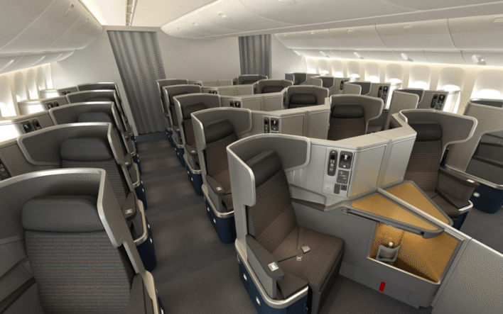 american airlines business class 777