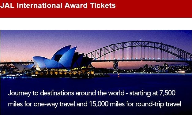 JMB Partner Airlines Award Tickets