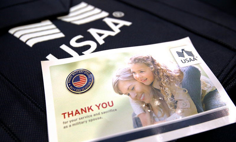 USAA thank you note
