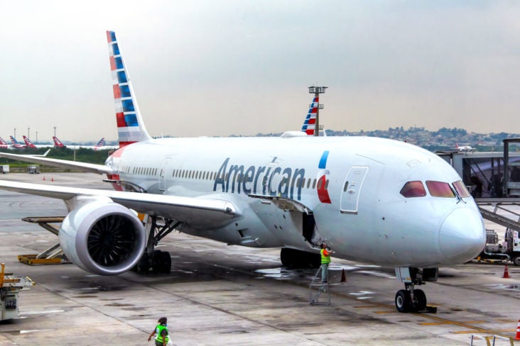 American Airlines plane