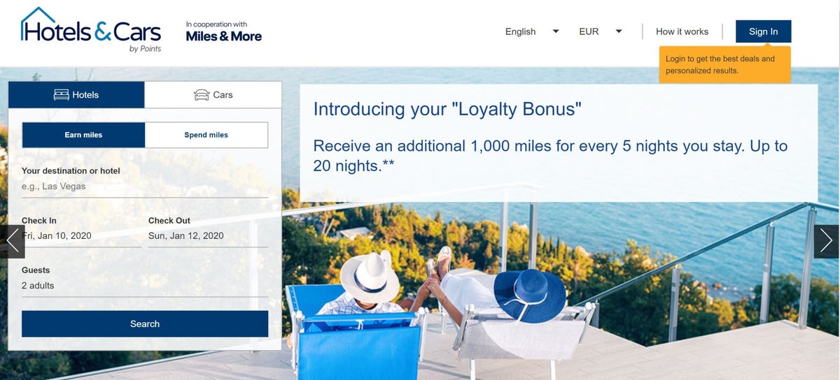 Miles & More Hotel Booking Portal