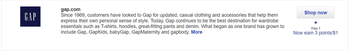 Southwest Rapid Rewards Shopping Portal Example Retailer