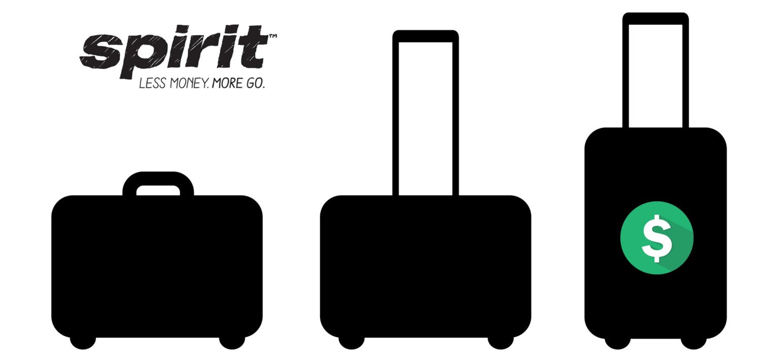 spirit airlines hand baggage weight