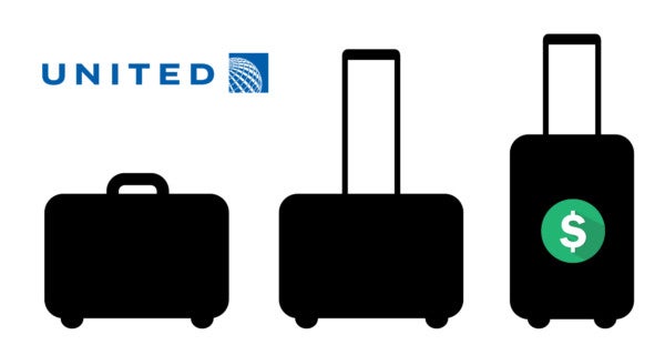 united airlines suitcase fee