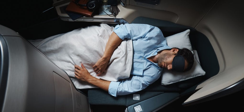 Cathay Pacific Business Class Bed