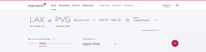 Virgin Atlantic UK Homepage virgin atlantic website