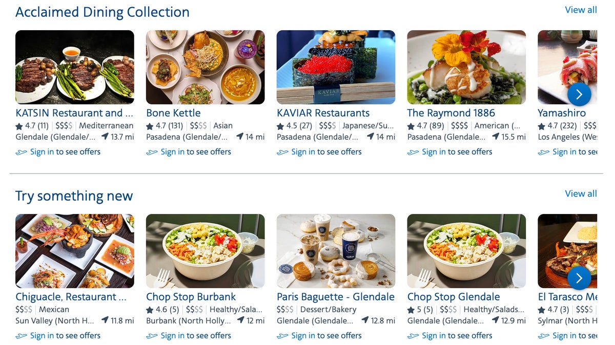 AAdvantage Dining Los Angeles aadvantage dining restaurants la