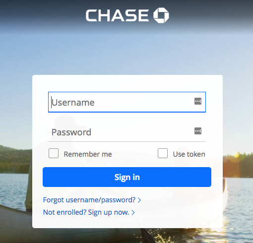 chase dom login to many login