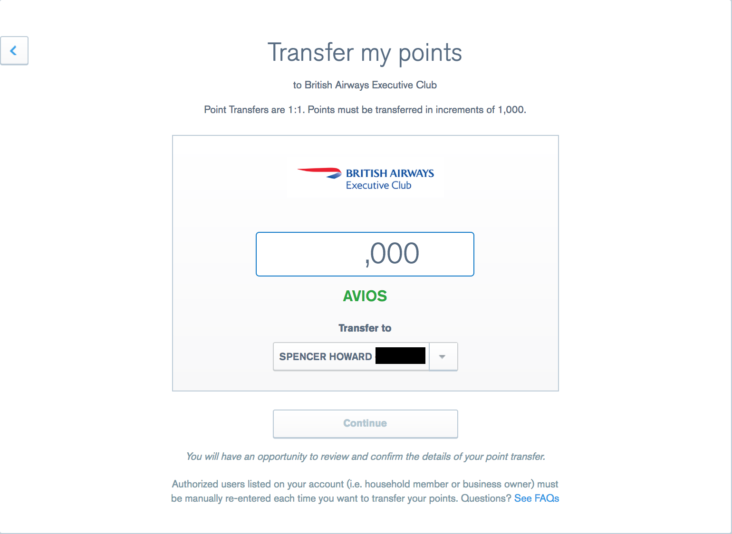 Chase Ultimate Rewards Transfer Amount