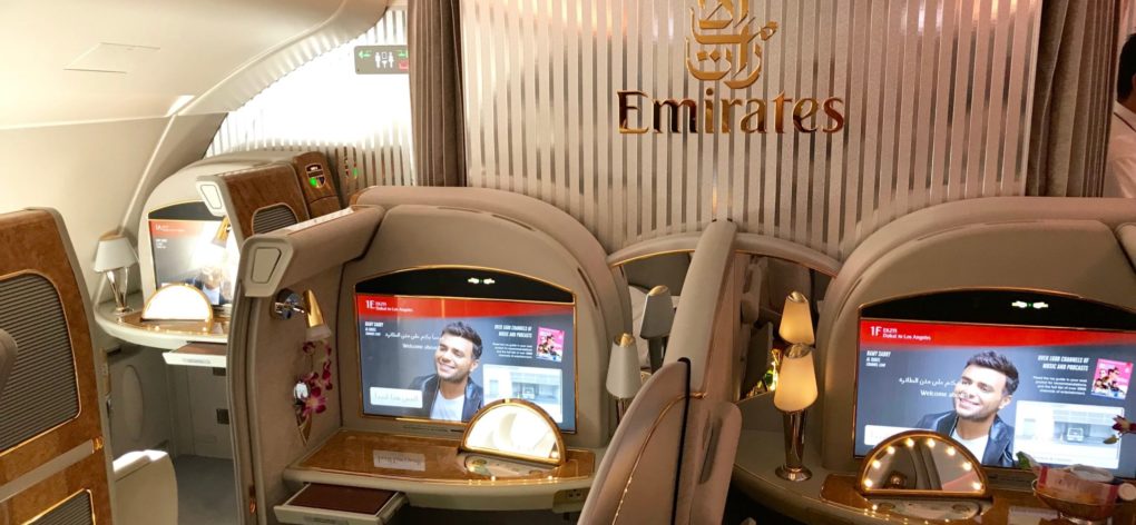 Emirates First Class A380 - First Class Cabin