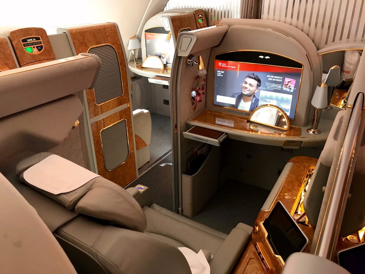 Emirates First Class A380 - Seat 1E