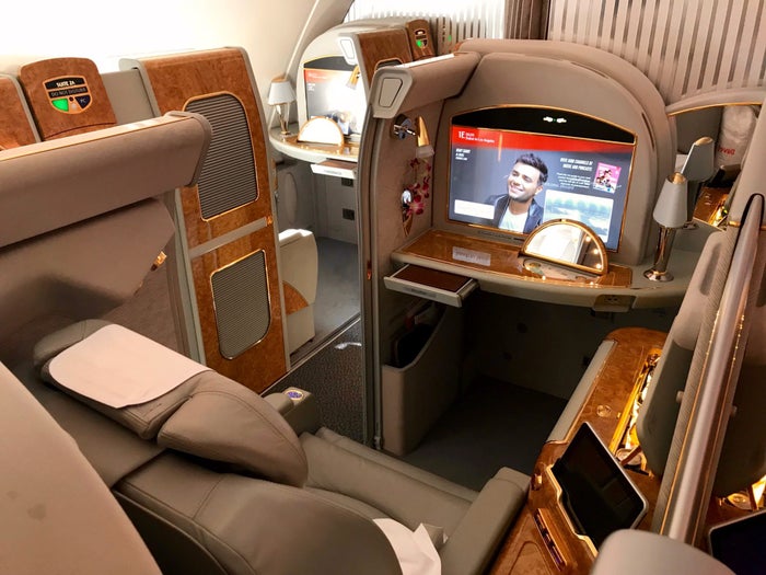 Emirates First Class A380 – Seat 1E Emirates First Class A380 - Seat 1E