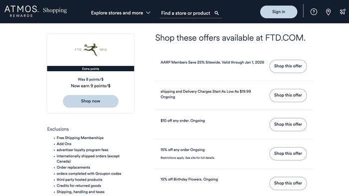 Alaska Mileage Plan Shopping Portal Example Offer Alaska Airlines Atmos Rewards shopping portal example offer