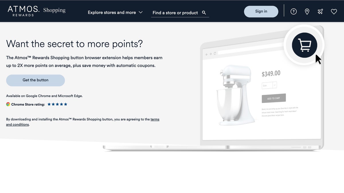 Alaska Airlines atmos rewards shopping portal extension