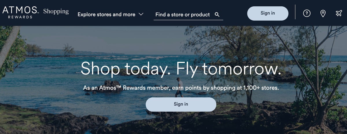 Alaska Atmos Rewards shopping portal