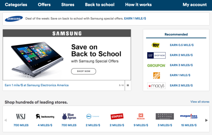 Alaska Mileage Plan Shopping Portal Offers