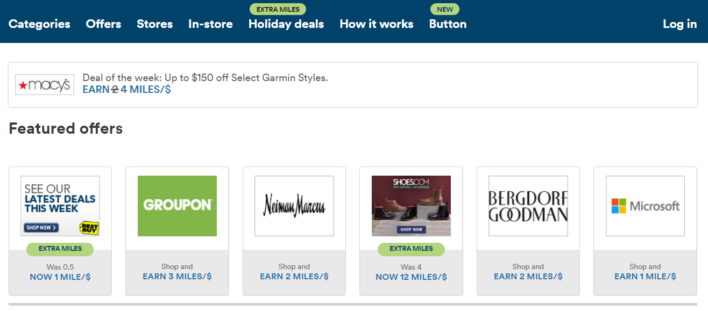 Alaska Mileage Plan Shopping Portal Example Retailers