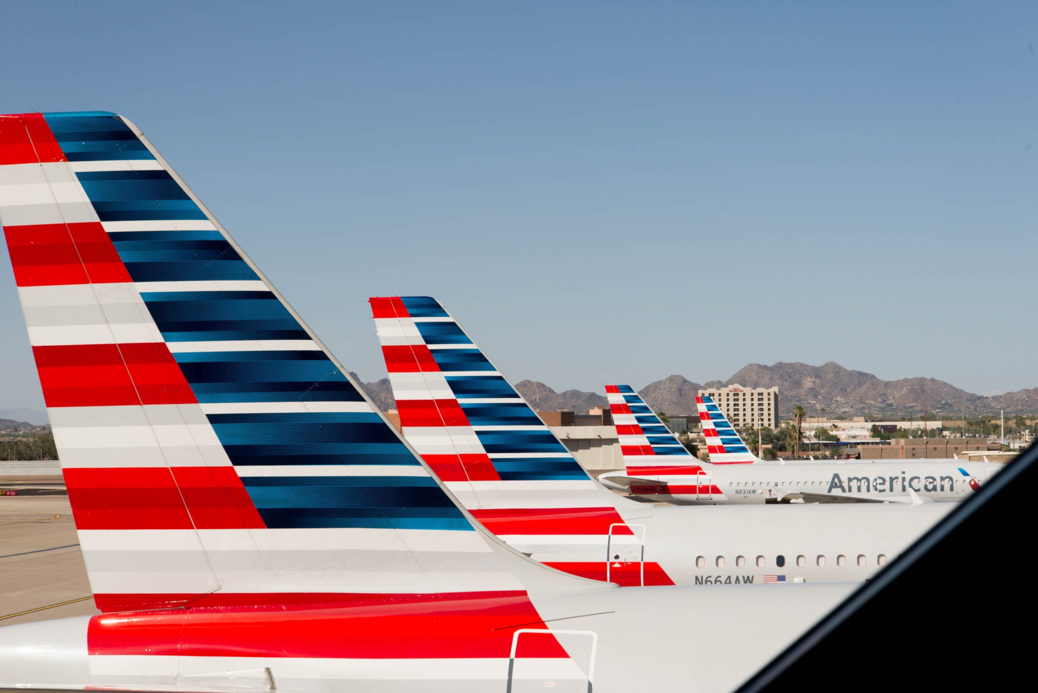 American Airlines Planes At Gate