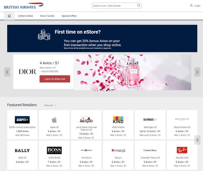 British Airways Executive Club eStore The British Airways Club eStore