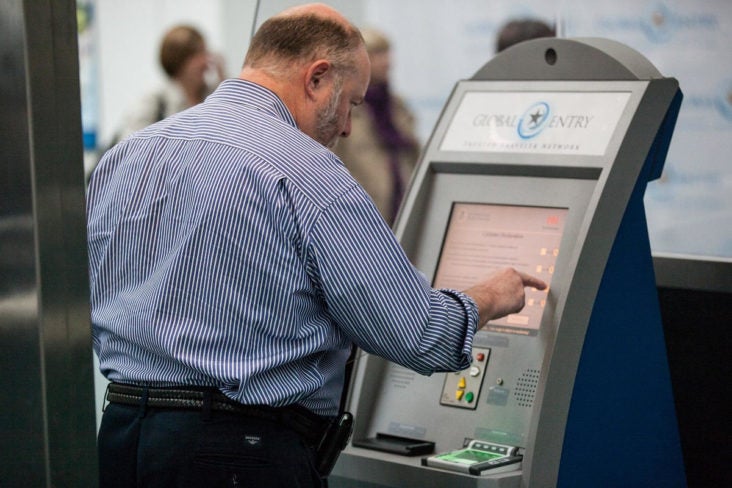 Global Entry Kiosk at Newark Liberty International Global Entry Kiosk at Newark Liberty International