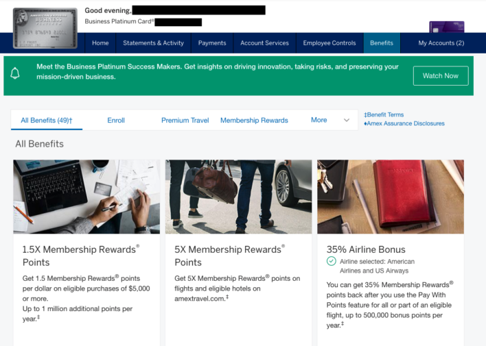 Amex Benefits