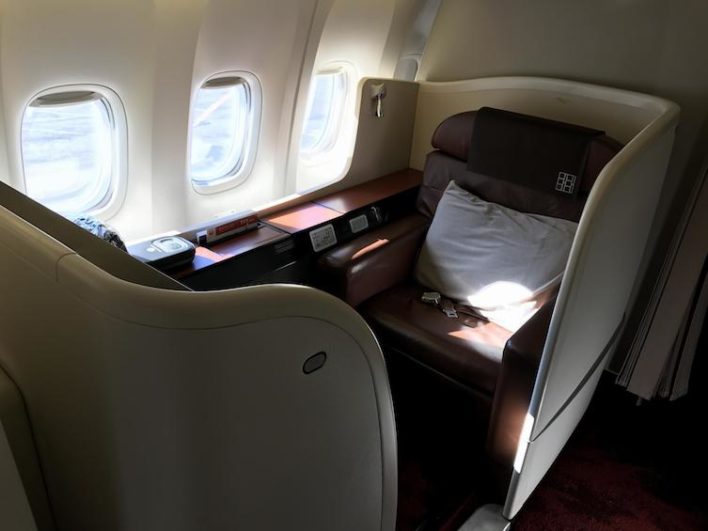 Japan Airlines First Class Seat
