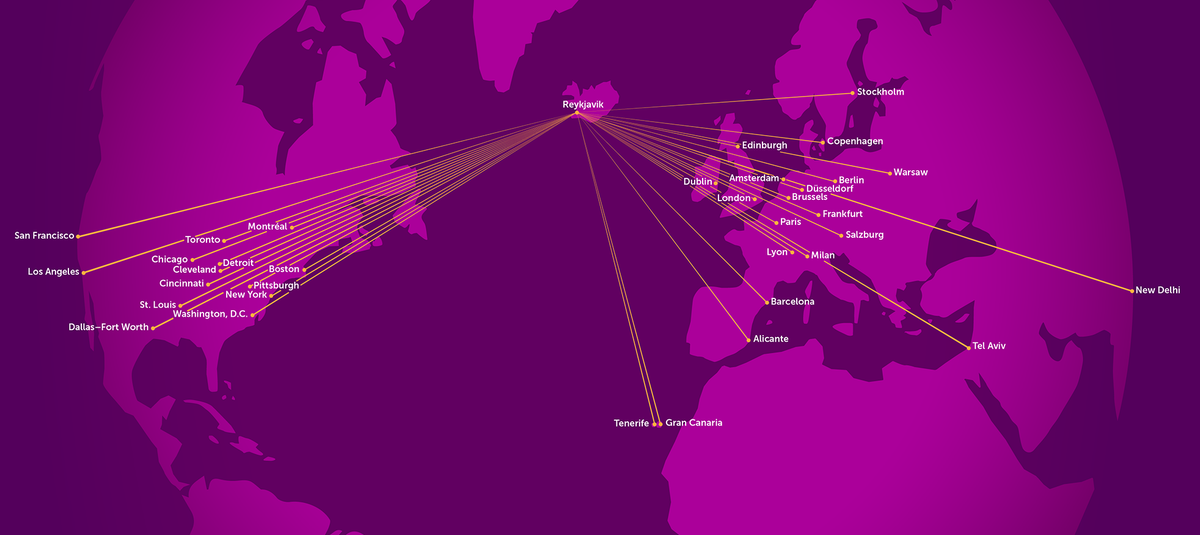 WOW air Route Map