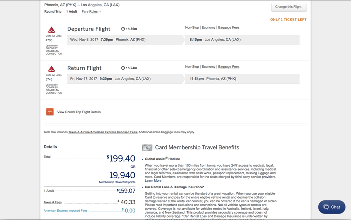 American Express Travel Delta Phoenix Los Angeles