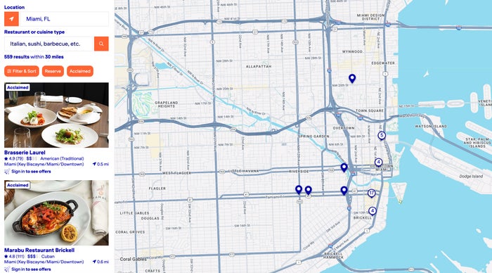trueblue dining miami restaurants
