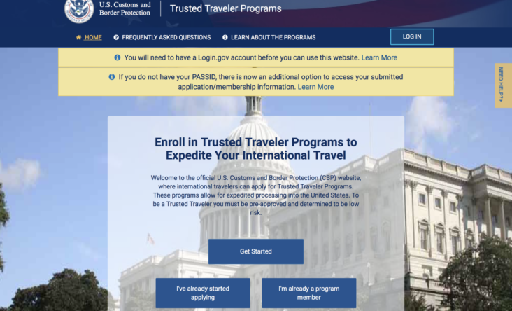 Trusted Traveler Programs TPP Home Page