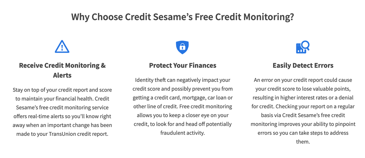 Credit Sesame Free Credit Monitoring 