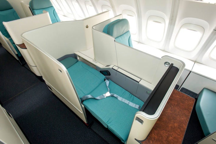 Korean Air Business Class Bed Korean Air Business Class Bed