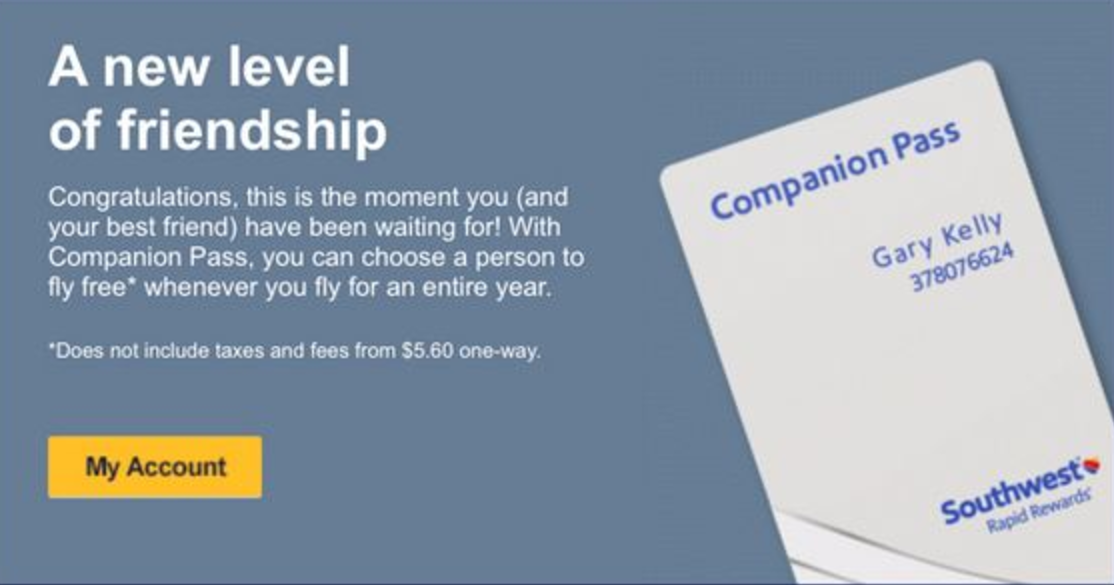 southwest airlines companion pass rules 2016