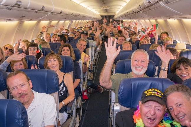 Happy Customers on Southwest Flight, International Service from San Diego