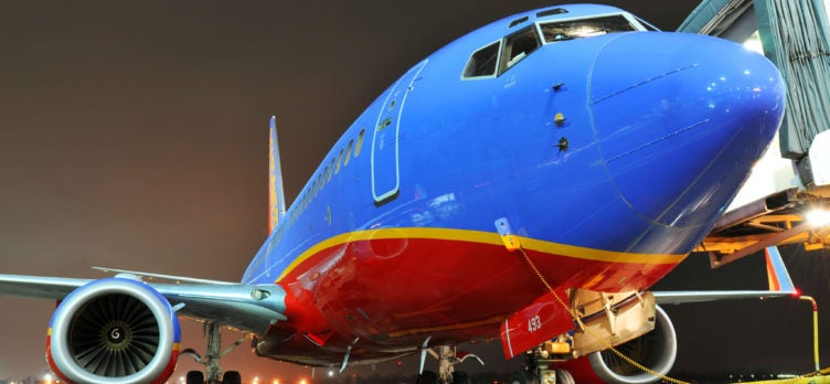 Southwest Airlines Night Gate