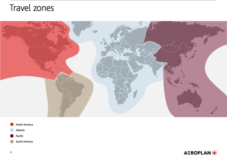 Aeroplan Regions Aeroplan Regions