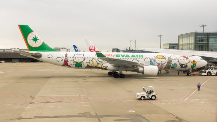EVA Air 777-300 Hello Kitty