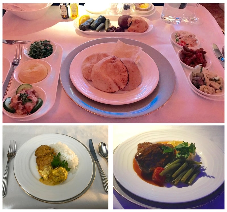 Emirates First Class A380 - Dining