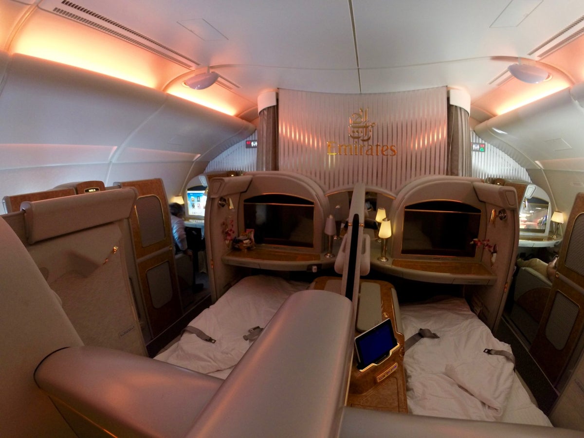 Emirates First Class A380 - Turndown Service