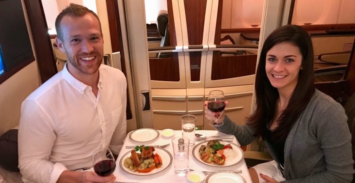 Singapore Suites First Class - Couples Dining