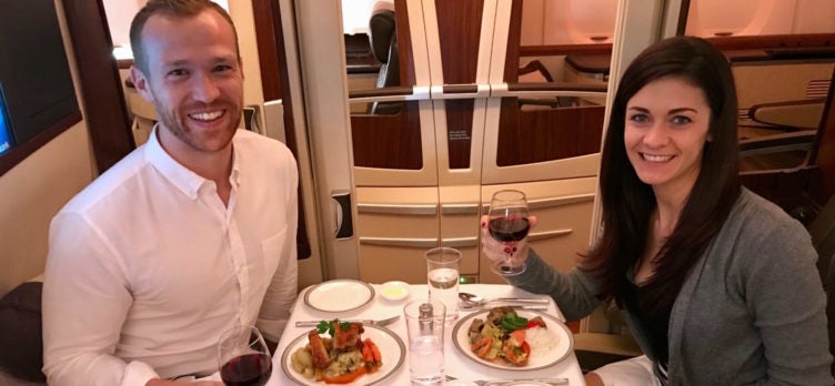 Singapore Suites First Class - Couples Dining