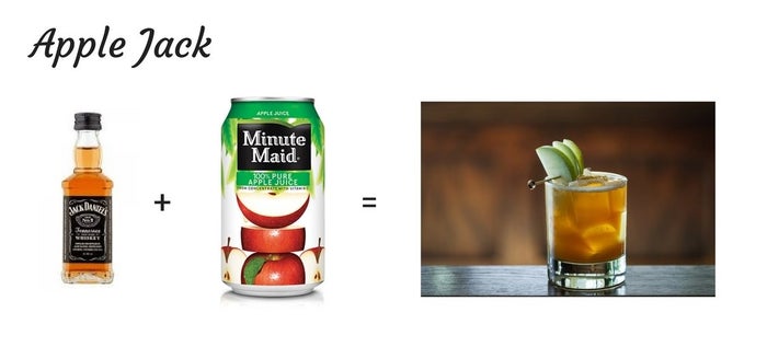Airplane Cocktails - Apple Jack