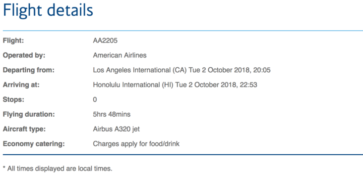 BA Search Aircraft Hawaii