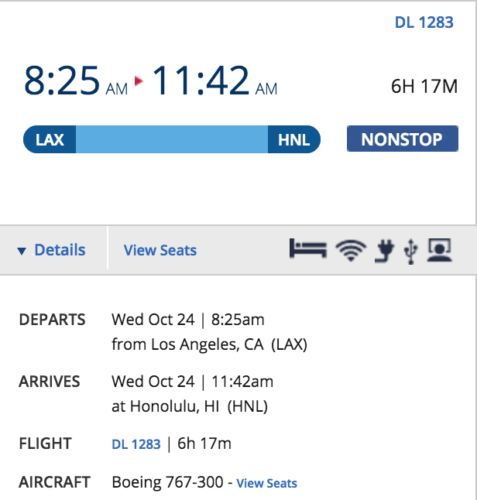 Delta 767 Hawaii